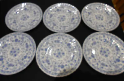 Minton Shalimar Six Salad Plates - 9  Diameter • £16