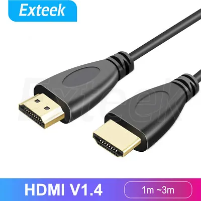 $4.25 • Buy HDMI V1.4 Cable High Speed With Ethernet Full HD 1080p 3D HEC ARC
