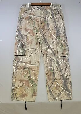 Realtree Camouflage Cargo Pants Mens 36x31 Lightweight Twill Hunting Outdoors • $24.99