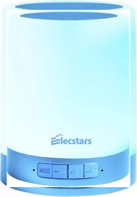 Elecstars Touch Bedside Lamp - With Bluetooth Speaker Dimmable Color Blue  • $35.23