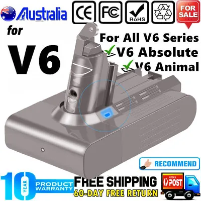 For Dyson V6 Battery V6 Animal Absolute SV03 SV04 SV06 SV09 DC61 DC62 SV05 AU • $24.99