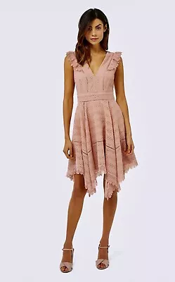 $45 • Buy Forever New Pink Party Dress Size 14 As New!