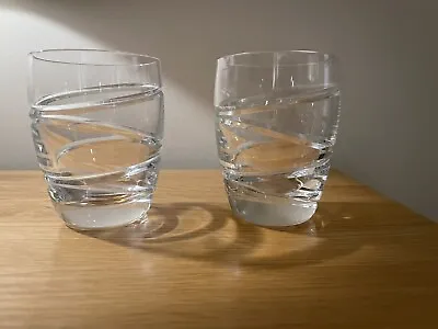2 Jasper Conran Waterford Crystal  Aura  Tumbler Pair Of Glasses • £110