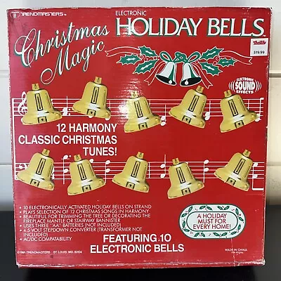 Trendmasters Vintage Christmas Magic Holiday Musical Bells  21 Songs 1991 WORKS • $49.99