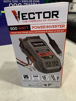 Vector P1500V 500-Watt Power Inverter W/Dual USB Ports - 2020YR -FACTORY SEALED! • $49.99