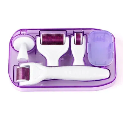 $25.45 • Buy Titanium Derma Roller Dermaroller Kit Set Micro Needle Skin Care Anti Aging