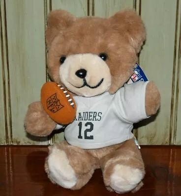 Vintage 1983 Trudy NFL Raiders Bear 12 Football Player Plush With Original Tag • $19.99