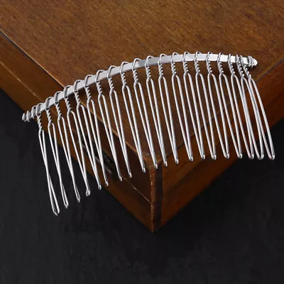 5 Pcs Wire Hair Comb Hair Combs Bridal Flower Headpiece Veil Clip • $8.54