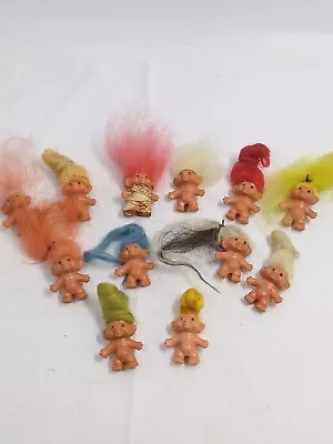 Vintage Dam Things Troll Pencil Toppers X 12. Original 1960s.  • $18.64