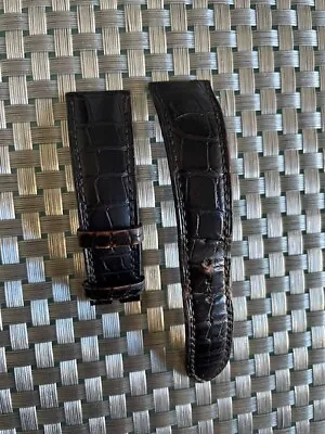 Authentic Patek Philippe 20mm X16mm Brown Alligator Watch Strap BAND OEM GENUINE • $149.99