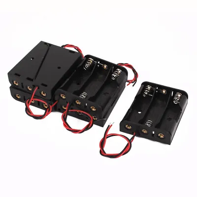 5 Pcs 4.5V Output 3 X AA Battery Holder Case Box Double Wire Lead Connector • $8.06