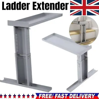 STEEL Ladder Leveler Leg Stabilizer Stair Security Tool Aide Load Bearing UK • £51.80