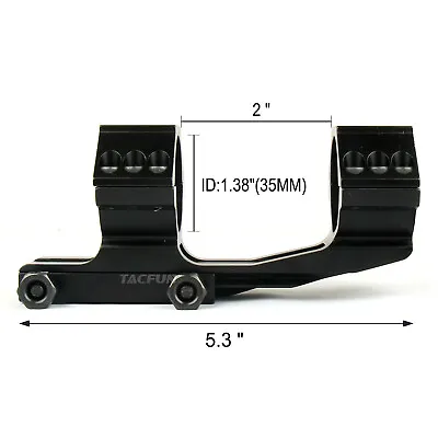 35mm High Profile Dual Rings Cantilever OffSet Rifle Scope Mount • $24.99