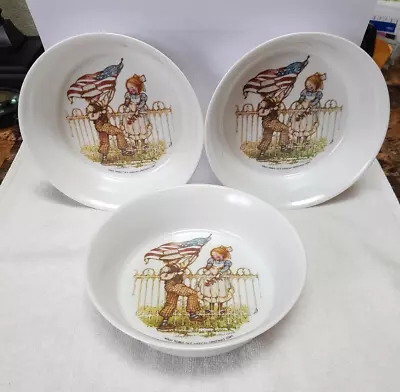 Vintage Oneida Holly Hobbie Deluxe Melamine Ware 3 Bowls American Greeting #3243 • $15