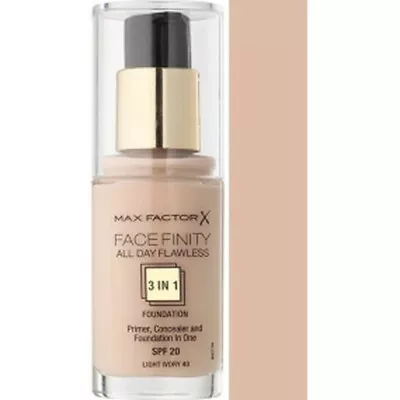Max Factor Facefinity All Day Flawless 3-1 Foundation ~ 40 Light Ivory 30ml • $18.95