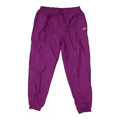 Nike Mens Purple Shell Suit Tracksuit Bottoms | Vintage 90s Sportswear VTG • £25