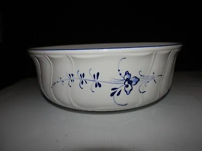 Villeroy & Boch Vieux Luxembourg Serving Vegetable Bowl 8   Blue Floral Ex Cond  • $68