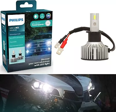 Philips UltinonSport LED White H3C Two Bulbs Fog Light Replacement Upgrade Lamp • $49.40