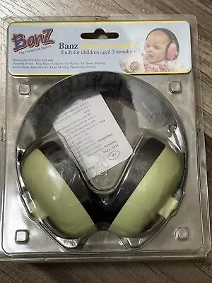 $14.99 • Buy Baby Banz Children Hearing Protection Earmuffs Green EM011