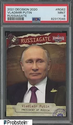 2021 Decision 2020 Russiagate #RG62 Vladimir Putin PSA 9 MINT • $22.50