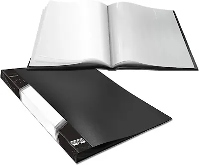 A4 Presentation Book 40 Clear Pockets Sleeves Protectors Art Portfolio Book 80pa • £4.99