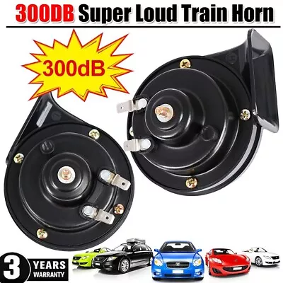 1pair 300DB Super Loud Train Horn Waterproof 12V Motorcycles Cars Truck SUV Boat • $10.99