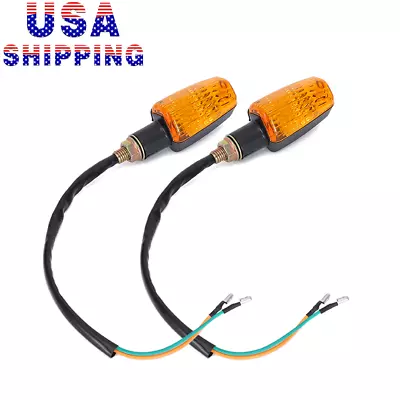 6 Volt 6V Universal Motorcycle Turn Signal Light Blinker Indicator W/ Amber Lens • $15.99