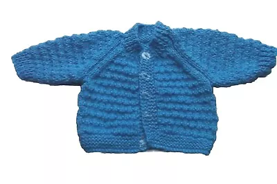 Hand Knitted Cardigan  Bluebell Tiny Classics  Newborn Boys • £5