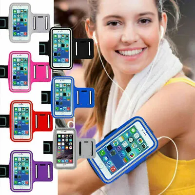 Running Arm Band Phone Holder Touchscreen Waterproof For IPhone 13 Pro 7 8 XR XS • £4.95