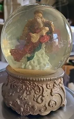 Vintage Angel Snowglobe Music Box Works Amazing Grace • $0.99