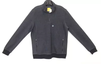 Prince + Fox 1/2 Zip Pullover Jacket Top Mens M Deep Gray Heather NEW • $15