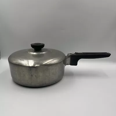 Vintage Magnalite GHC 2.5 Quart Sauce Pan Pot Double Lip W/ Lid 2 Liter USA Made • $46.79