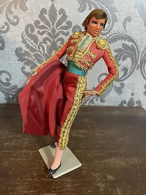 Vintage Marin Chiclana Doll Spanish Matador Bull Fighter Cape Woolworth Tag • $38.98