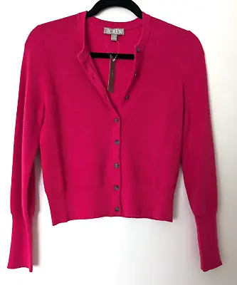J. Crew New Ribbed Jackie Cardigan Sweater Festival Pink • $45