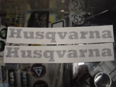 Husky Husqvarna Tank Decals Logo Black 125 & 450 Desert Master Vintage Style • $51.37