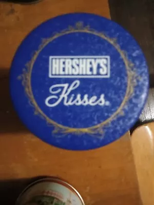 Hershey's Hometown Series Canister Metal Tin #9 - 1992 Hersheys Kisses Tin • $0.99