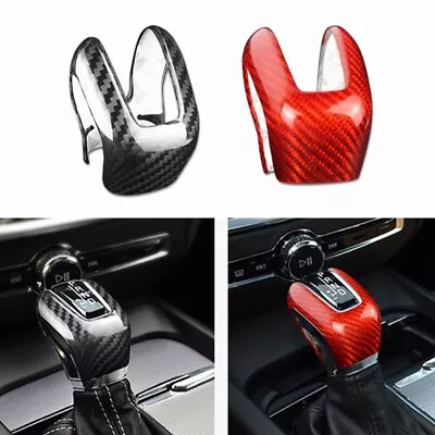 Real Carbon Fiber Gear Shift Knob Cover For Volvo S60 V60 2020 XC60 XC90 S90 V90 • $19.90