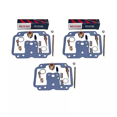 3x Keyster Carburetor Repair Kit KY-0186 For Yamaha XS 750 1T5 Built 77 • £53.68