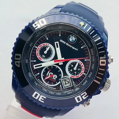 BMW M Power Motorsport Racing Collection Sport Car Accessory Chronograph Watch • $191.20