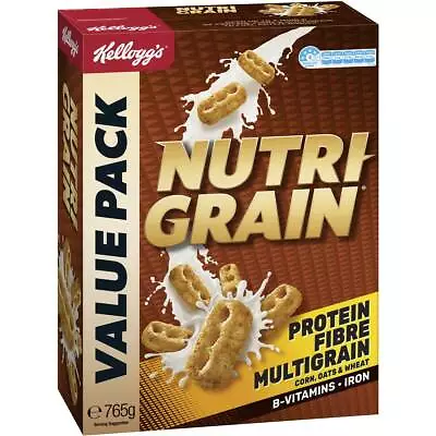 Kelloggs Nutri Grain Protein Breakfast Cereal Family Value Pack 765g • $21