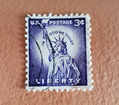 US Postage 3 Cents Purple Liberty Stamp (RARE) • $215