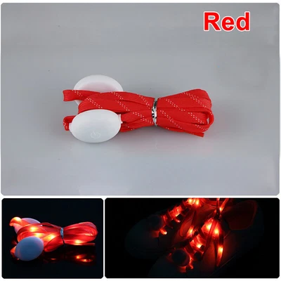 £3.34 • Buy LED Shoe Laces Flash Light Up Colours Glow Flashing Cotton Shoelaces Party C Ya
