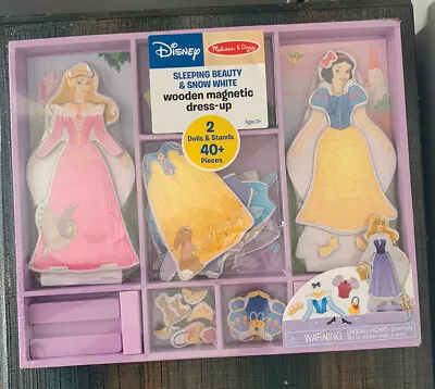 Melissa & Doug Disney Sleeping Beauty And Snow White Magnetic Dress-Up Wooden • $29.99