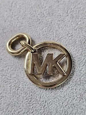 MK Michael Kors Medium Gold Tone Keychain Purse Bag Necklace Dangle Charm • $25