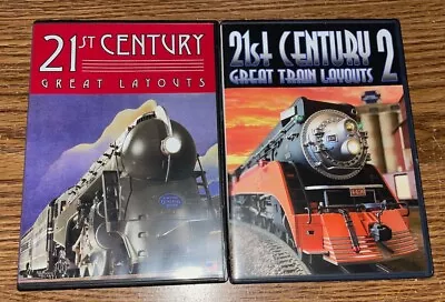 21st CENTURY LAYOUTS 1 & 2 DVD SET GREAT MODEL TRAIN LAYOUTS • $14.99