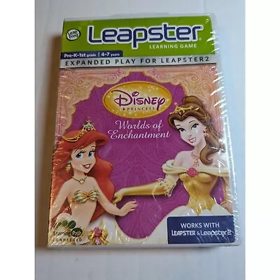 NIB Sealed NOS Leapster 1 & 2 Leap Frog Disney Princess Worlds Of Enchantment • $22.25