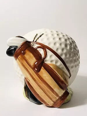 Vintage Relpo Golf Ball Clubs Ceramic Planter • $19