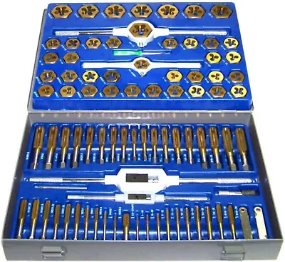 86 Pcs Tap And Die Combination Set Tungsten Steel Titanium SAE And Metric Tools • $106.89