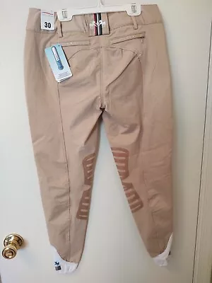 NWTs Sz 30 X 26 Equine Couture Coolmax Front Zip Equestrian Safari Breeches  • $41