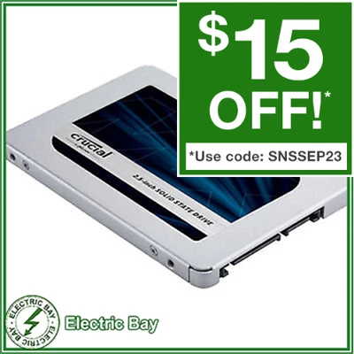 $90 • Buy Crucial SSD 1TB MX500 Series 2.5  SATA 7mm Internal Solid State Drive 560MB/s